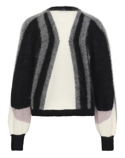 Gestus - Debbie Multi Cardigan - Black/Off White/Grey/Quai